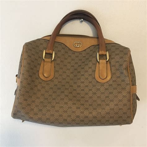 VINTAGE AUTHENTIC GUCCI CLASSIC MICRO GG BAG 